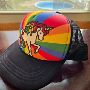 Rainbow Unicorn Trucker Hat